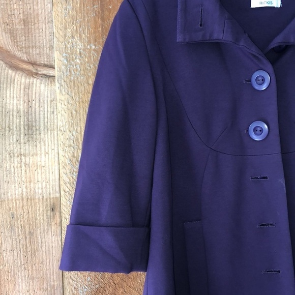 RICKIS purple lined blazer size 16 - Picture 2 of 8